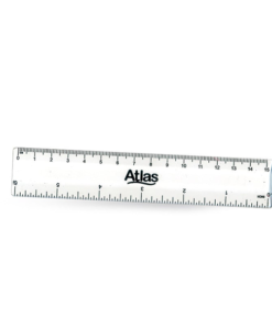 Clear 6" Ruler For Schools/Preschools