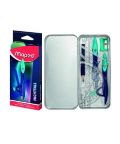 Maped Study Math Set Metal Box – 9 Pieces