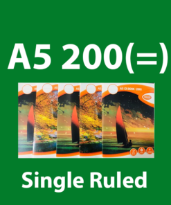 Atlas 200 Pages(=) A5 Book Single Ruled Bundle
