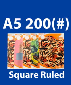 Atlas 200 Pages(#) A5 Book Square Ruled Bundle