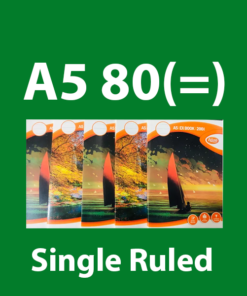 Atlas 80 Pages(=) A5 Book Single Ruled Bundle