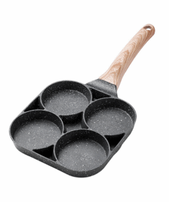 4in1 Non Stick Fry Pan 4-Hole Non-Stick Frying Pan for Omelets, Eggs, Dumplings & Steaks