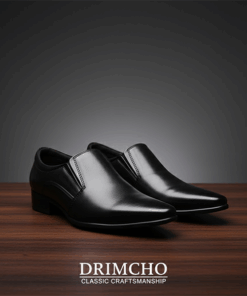 Men Black Party Formal Office Genuine Leather