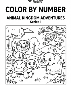 Color by Number Coloring Book Set - 5 Books - 20 Pages for each book